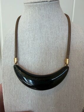 Kendra Scott Pendant Collar Necklace - Chocolate Obsidian